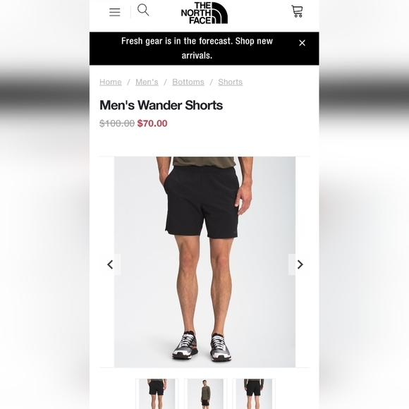 The North Face Wander blue flashdry shorts, mens 3XL or woman's 2x, NWT - Picture 11 of 15